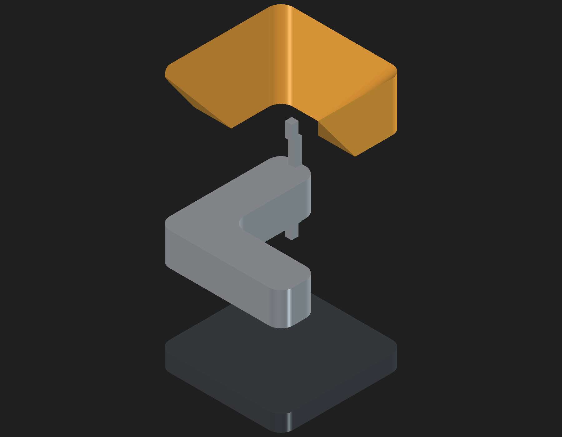 cad logo assembled iso
